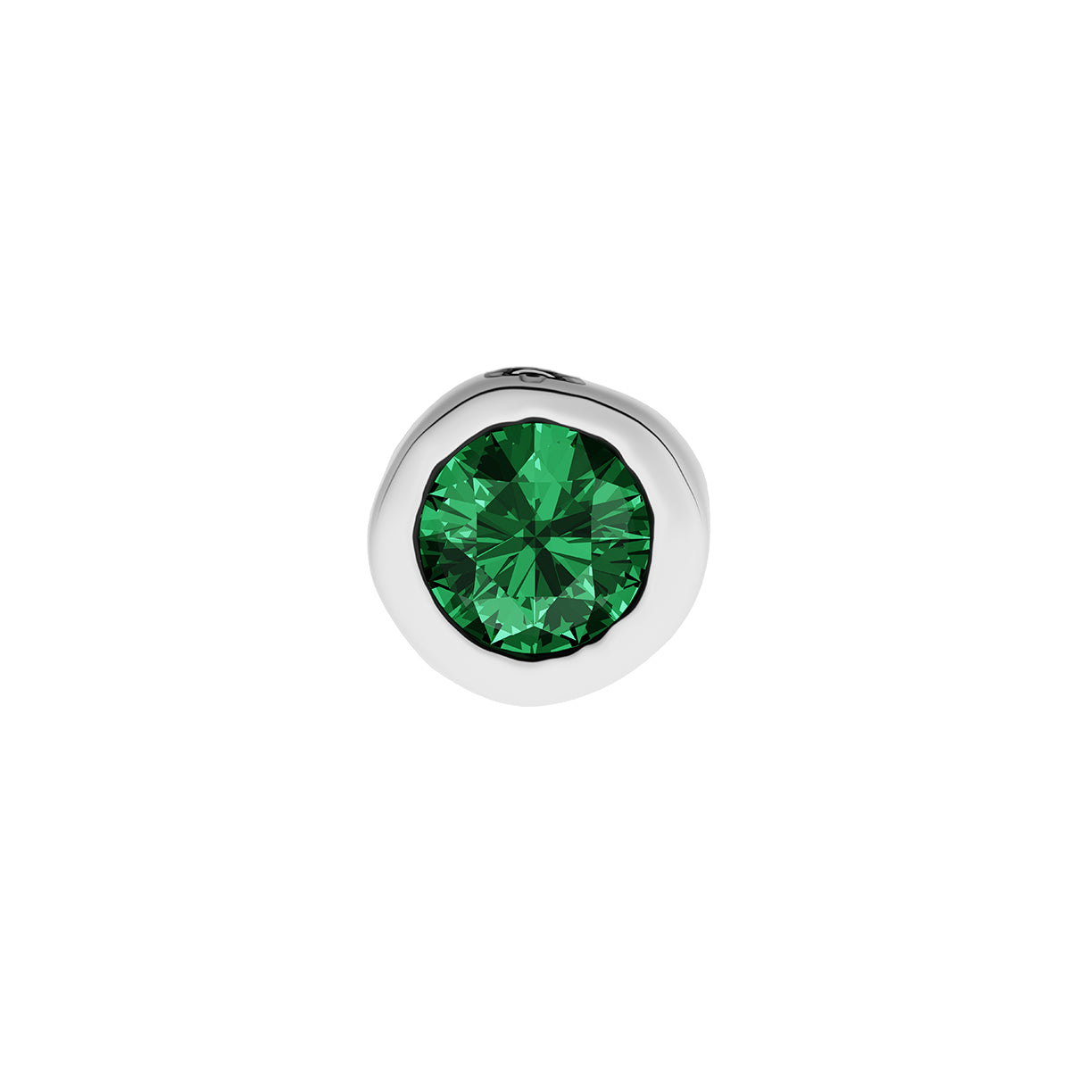 Fine Molten Birthstone Necklace (Silver)