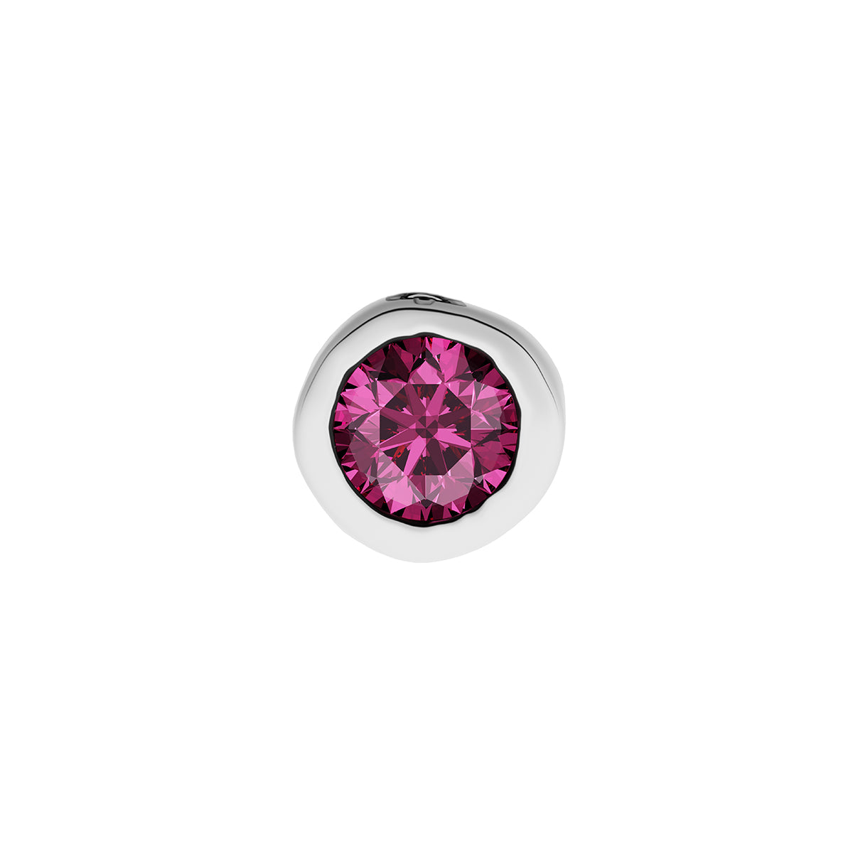 Fine Molten Birthstone Necklace (Silver)