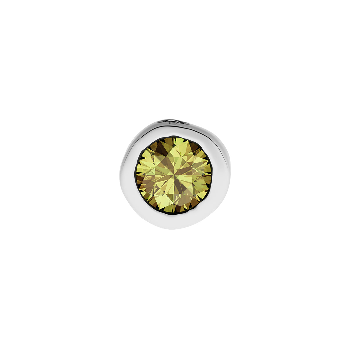 Fine Molten Birthstone Necklace (Silver)