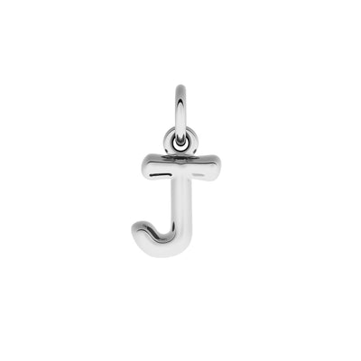 Fine Molten Initial Necklace (Silver)