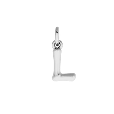 Fine Molten Initial Necklace (Silver)