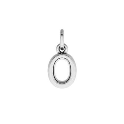 Fine Molten Initial Necklace (Silver)