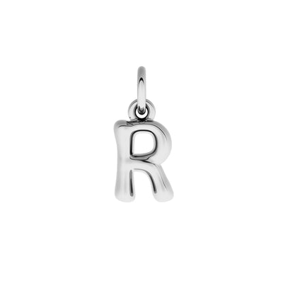 Fine Molten Initial Necklace (Silver)