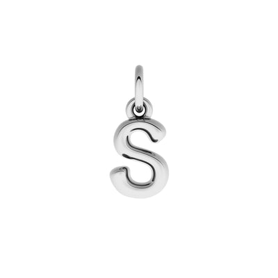 Fine Molten Initial Necklace (Silver)