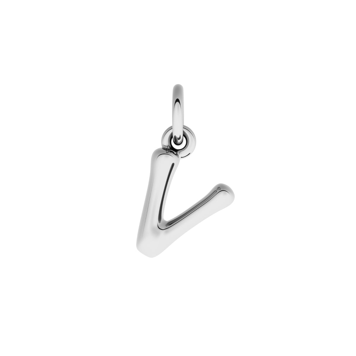Fine Molten Initial Necklace (Silver)