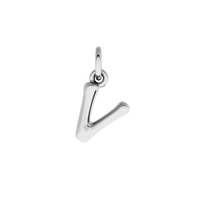 Fine Molten Initial Necklace (Silver)