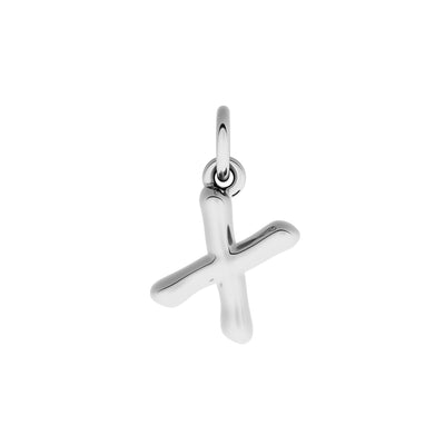 Fine Molten Initial Necklace (Silver)