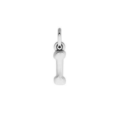 Fine Molten Initial Necklace (Silver)