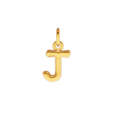Fine Molten Initial Necklace (Gold)