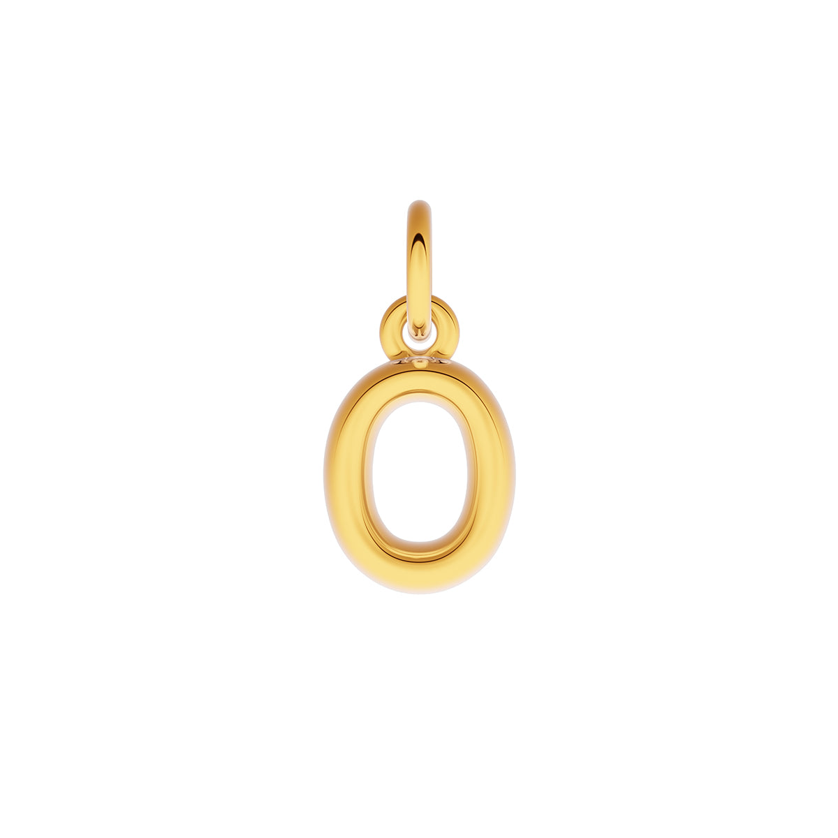 Fine Molten Initial Necklace (Gold)
