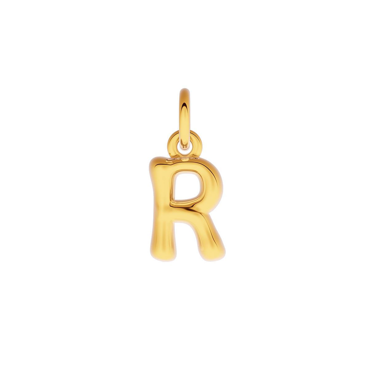 Fine Molten Initial Necklace (Gold)