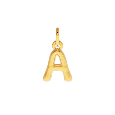Fine Molten Initial Necklace (Gold)