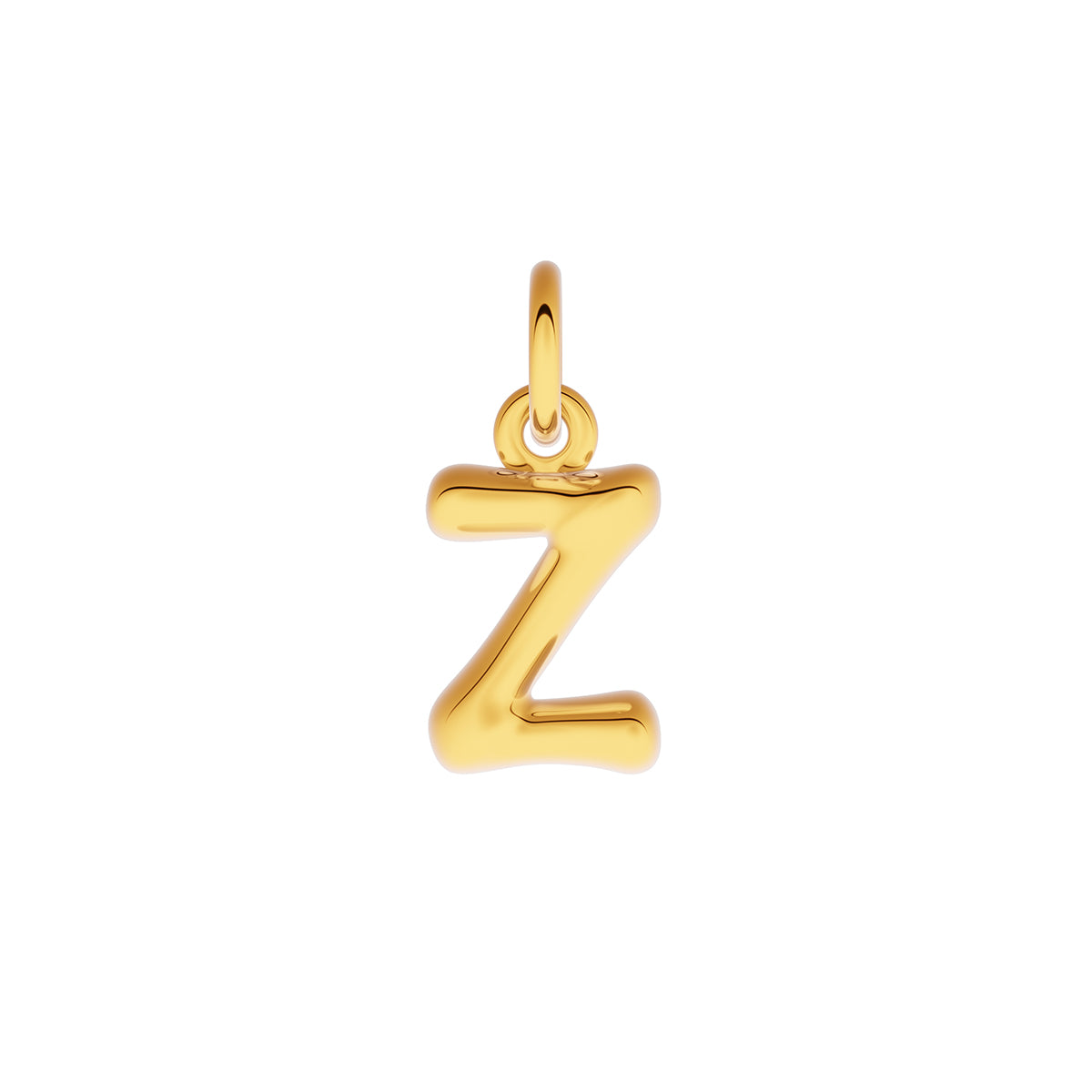 Fine Molten Initial Necklace (Gold)