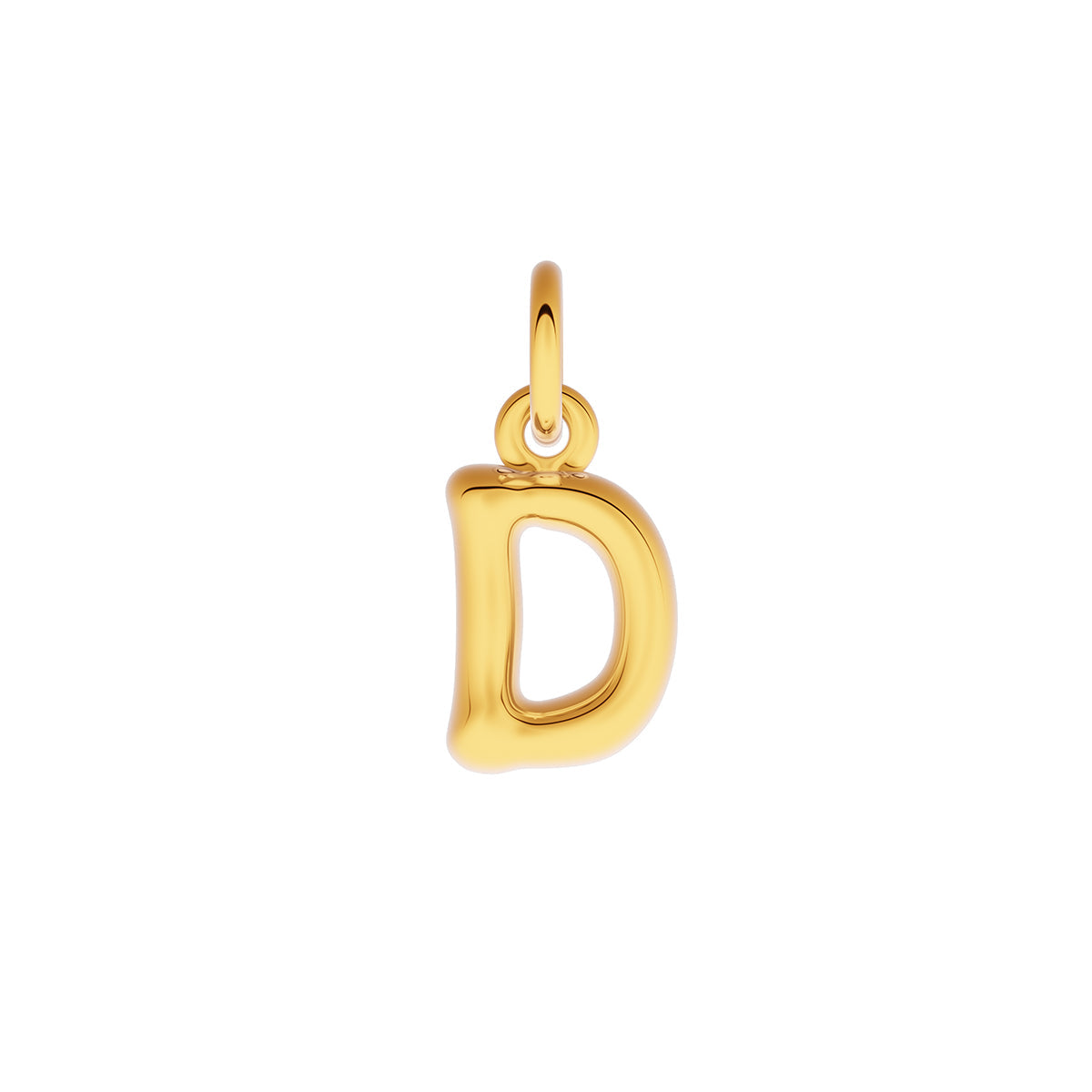 Fine Molten Initial Necklace (Gold)