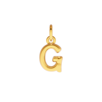 Fine Molten Initial Necklace (Gold)