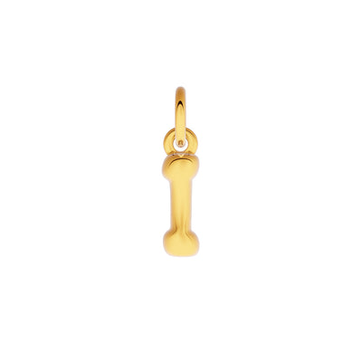 Fine Molten Initial Necklace (Gold)