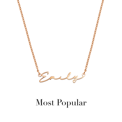 Signature Name Necklace (Rose Gold)