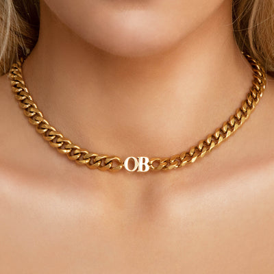 Initial Choker (Gold)
