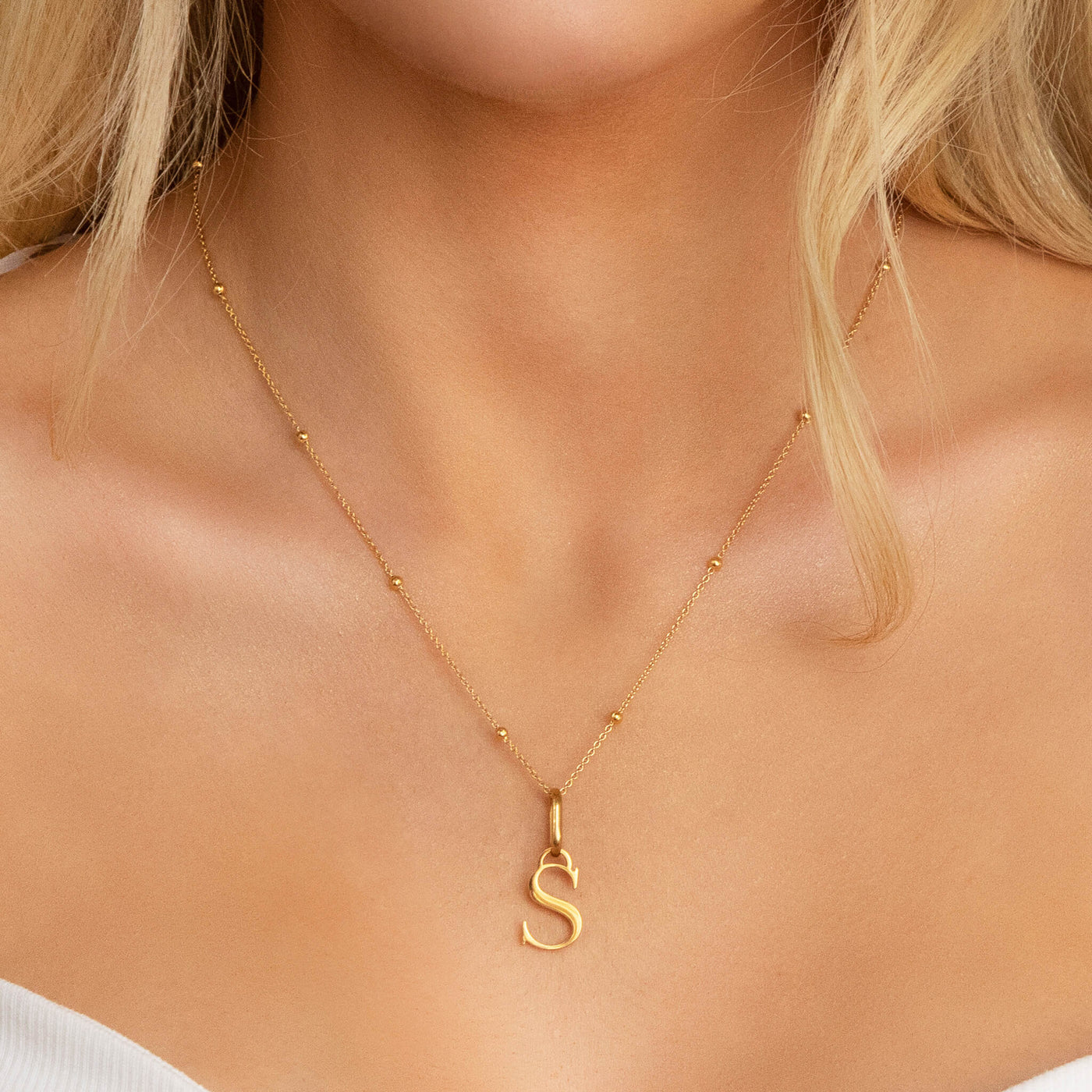 Initial Necklace (Gold)