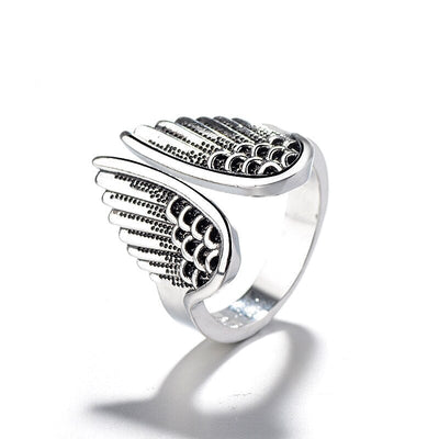 Verstellbarer Engelring aus 925 Sterling Silber