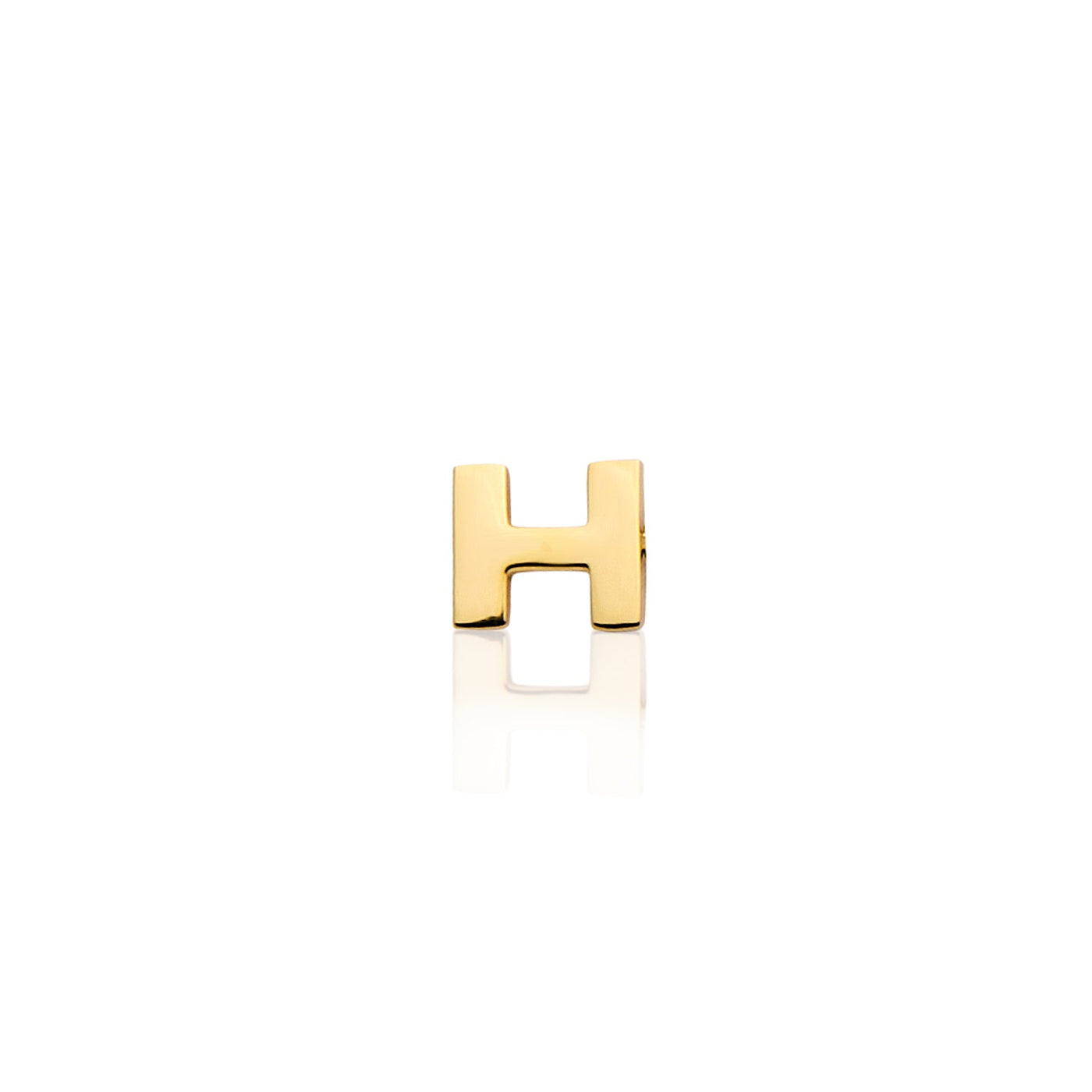 Mini Letter Sphere Chain Necklace (Gold)