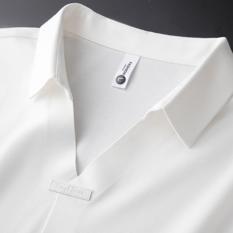 Cornelio | Poloshirt mit V-Ausschnitt