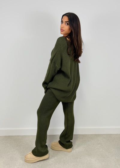 Set aus Cardigan mit Schleifen und Hose