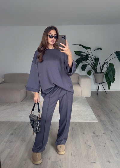 Oversize Zweiteiler Grau