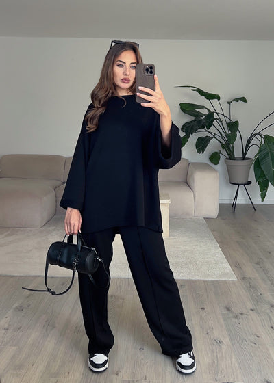 Oversize Zweiteiler Schwarz