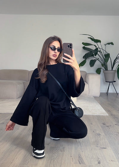 Oversize Zweiteiler Schwarz