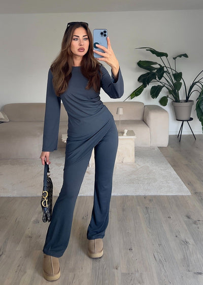 Casual Chic Set Grau