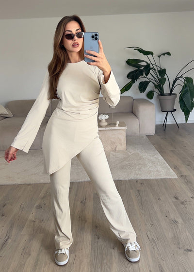 Casual Chic Set Beige