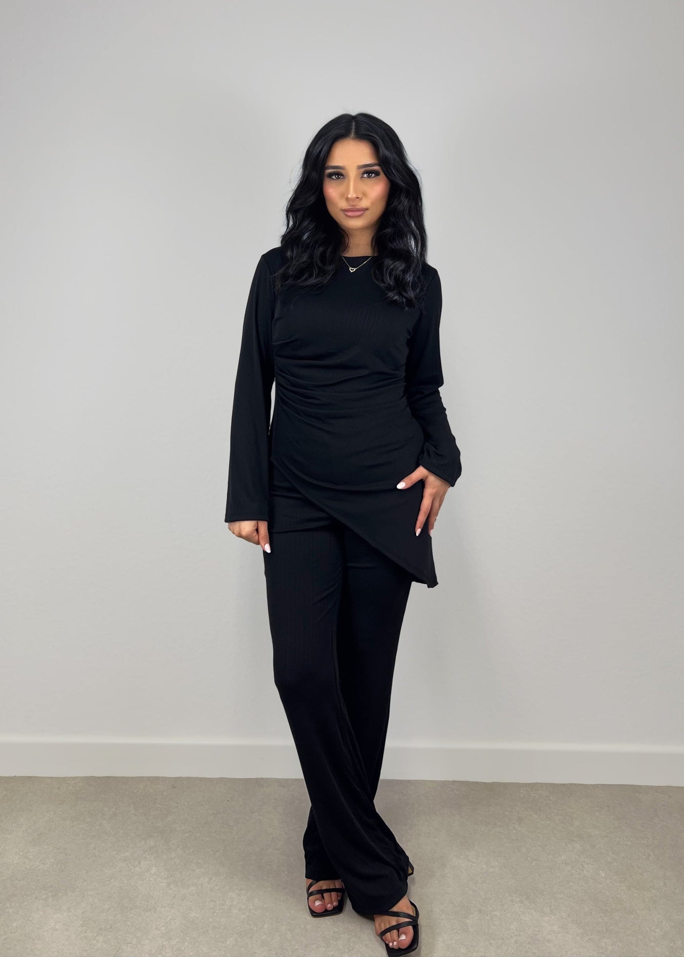 Casual Chic Set Schwarz