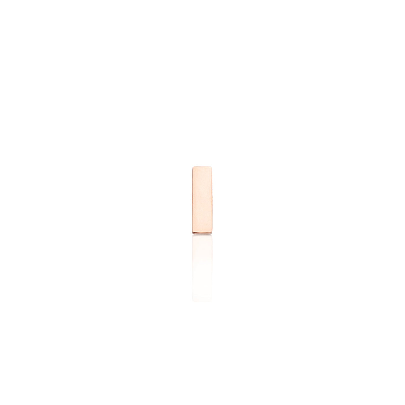 Mini Letter Sphere Chain Necklace (Rose Gold)