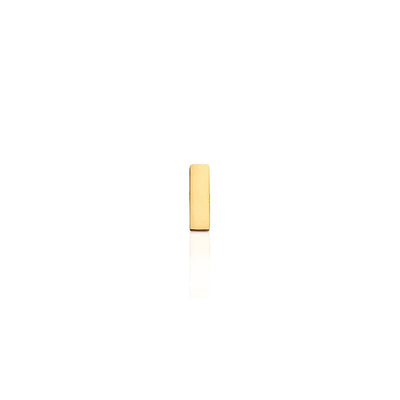 Mini Letter Sphere Chain Necklace (Gold)