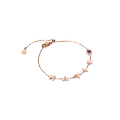 Made Mine Name Bracelet (Rose Gold)