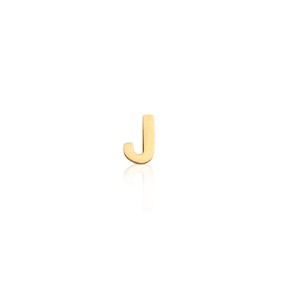 Mini Letter Sphere Chain Necklace (Gold)