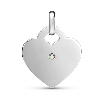 Heart Token Necklace (Silver)