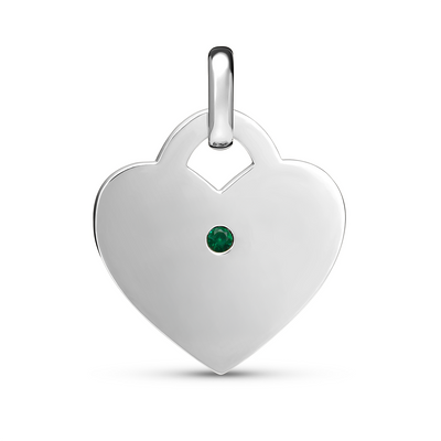 Heart Token Necklace (Silver)