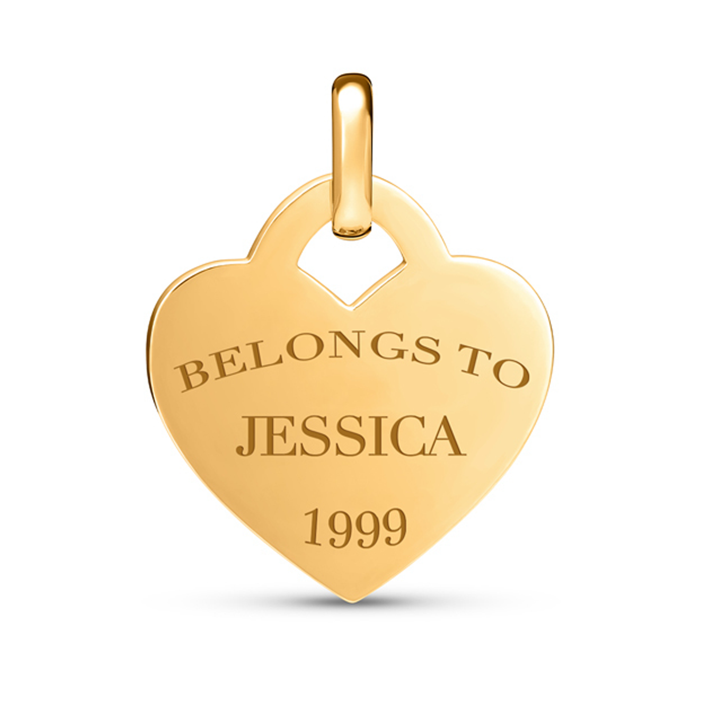Heart Token Necklace (Gold)