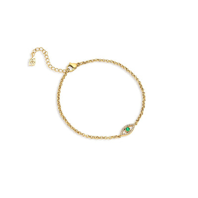 Custom Evil Eye Bracelet (Gold)