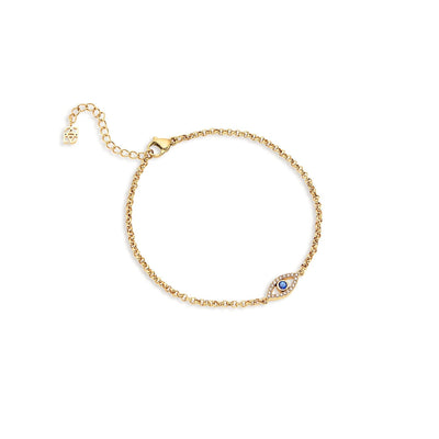 Evil Eye Bracelet (Gold)