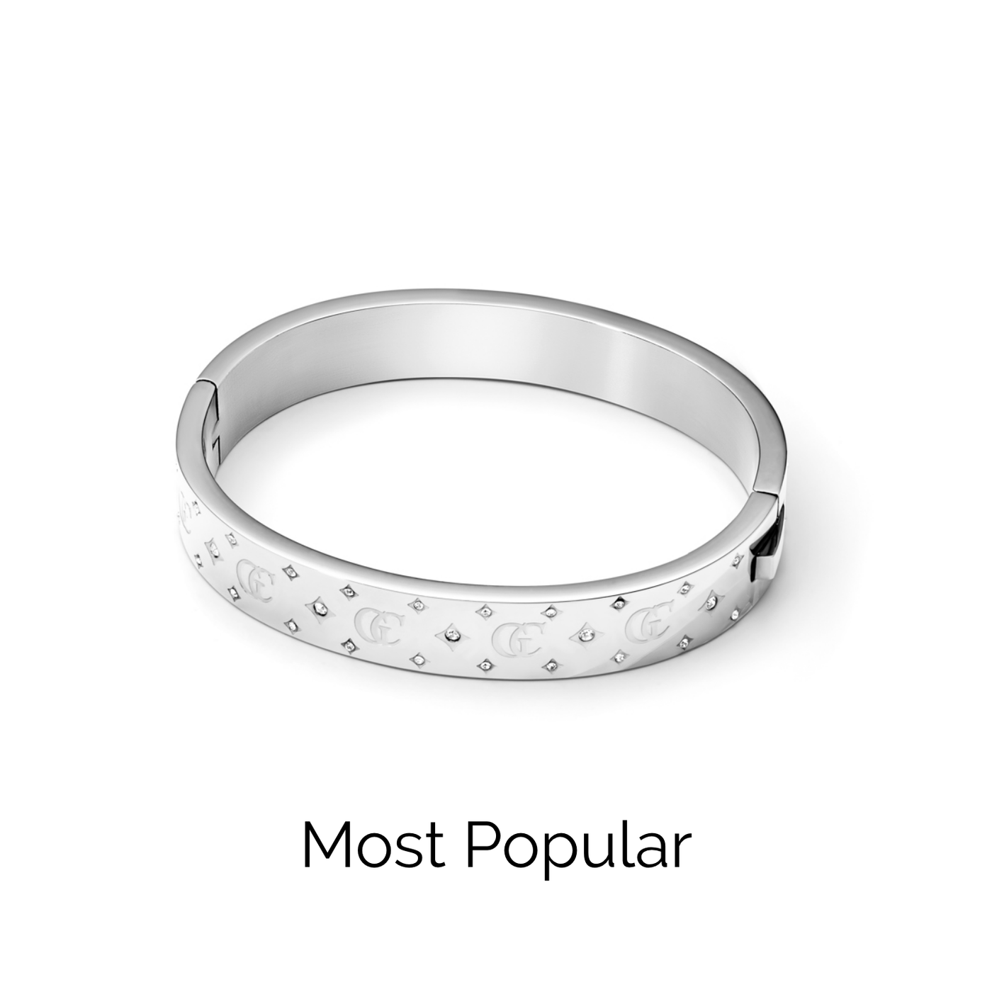 Own Way Monogram Bangle (Silver)