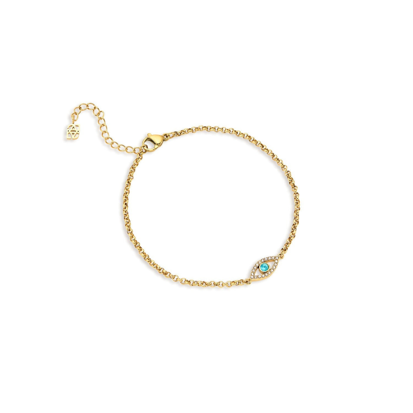 Custom Evil Eye Bracelet (Gold)