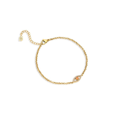 Custom Evil Eye Bracelet (Gold)