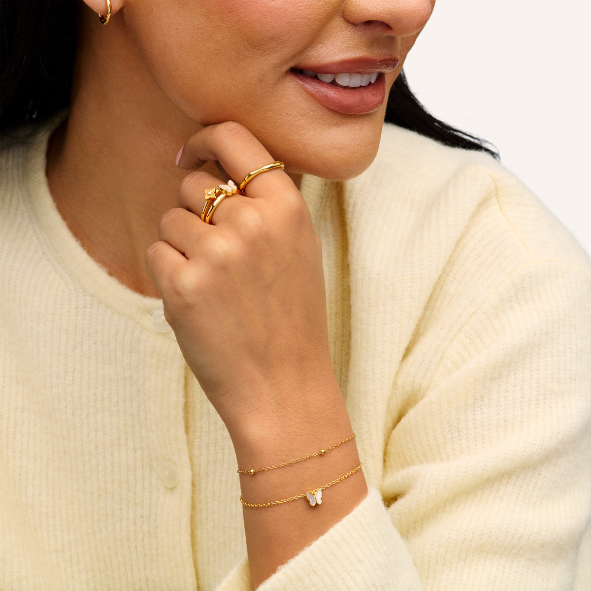 Fine Single Charm Bracelet (Gold)
