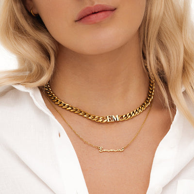 Initial Choker (Gold)
