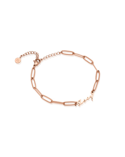 Mini Signature Name Bracelet (Rose Gold)