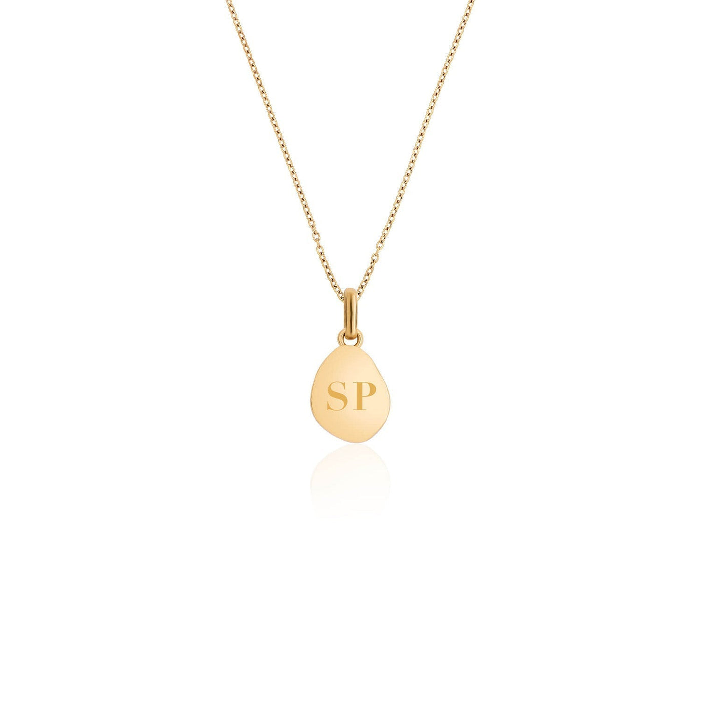 Organic Moonstone Necklace (Gold)