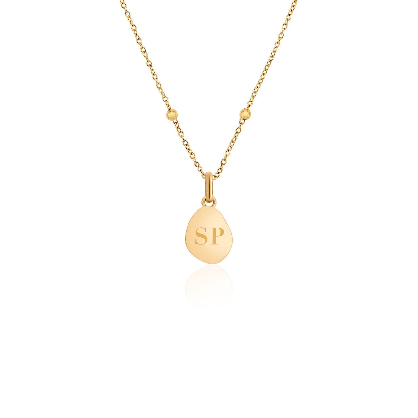 Jade Stone Necklace (Gold)